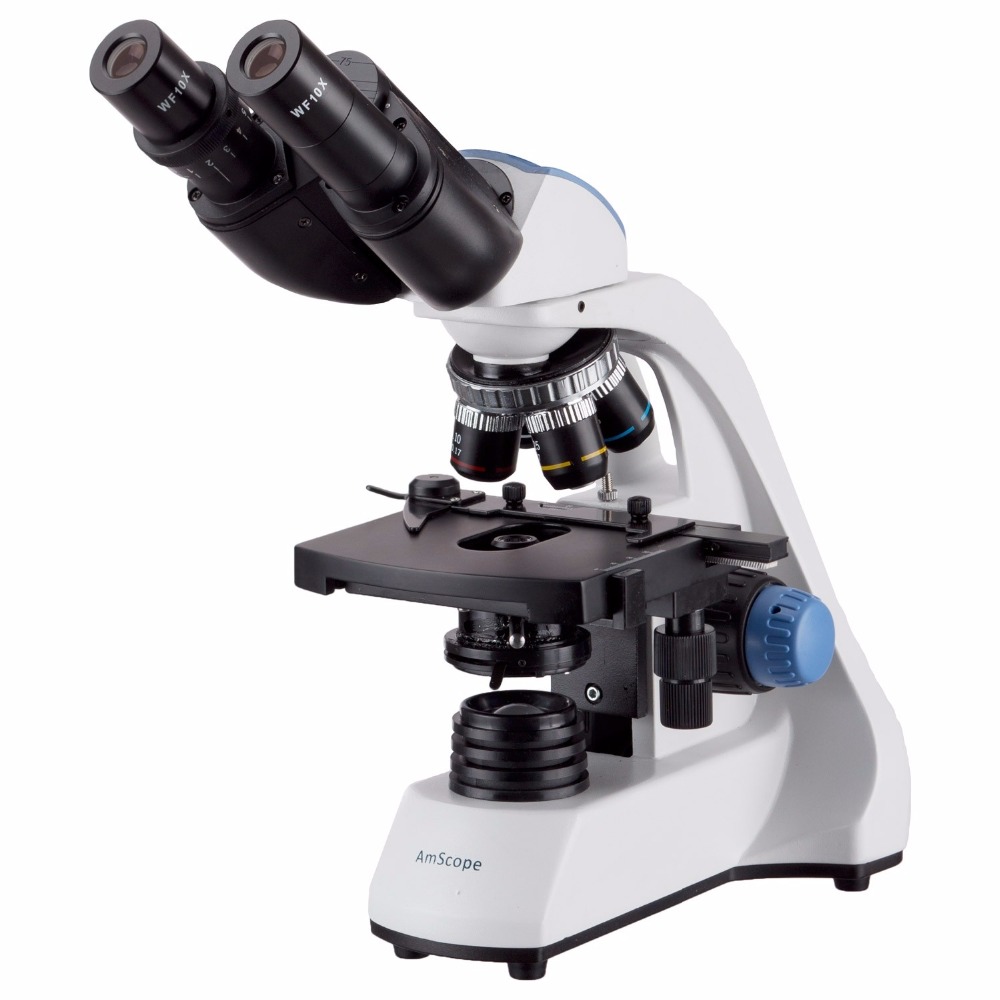 Microscope Compound 40X - AmScope 40X-2000X LED Ống Nhòm 2