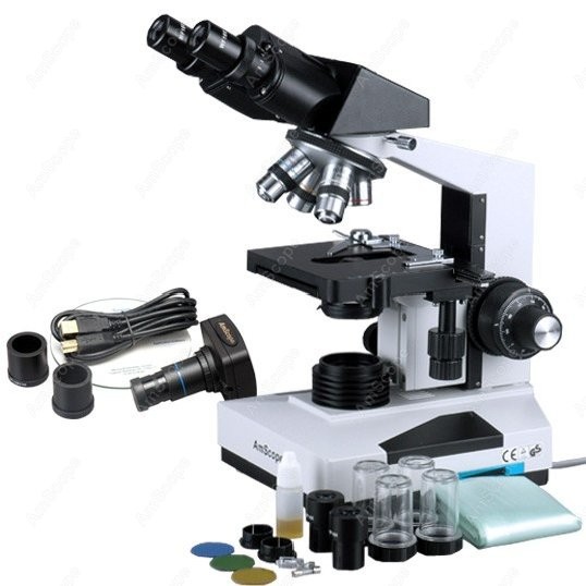 AmScope Biological Binocular C - đánh giá và giá Microscope Compound 40X