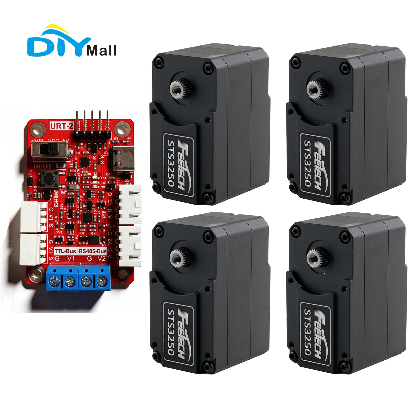 Feetech STS3250 12V 50KG Corel - đánh giá và giá Robot Arm Motor