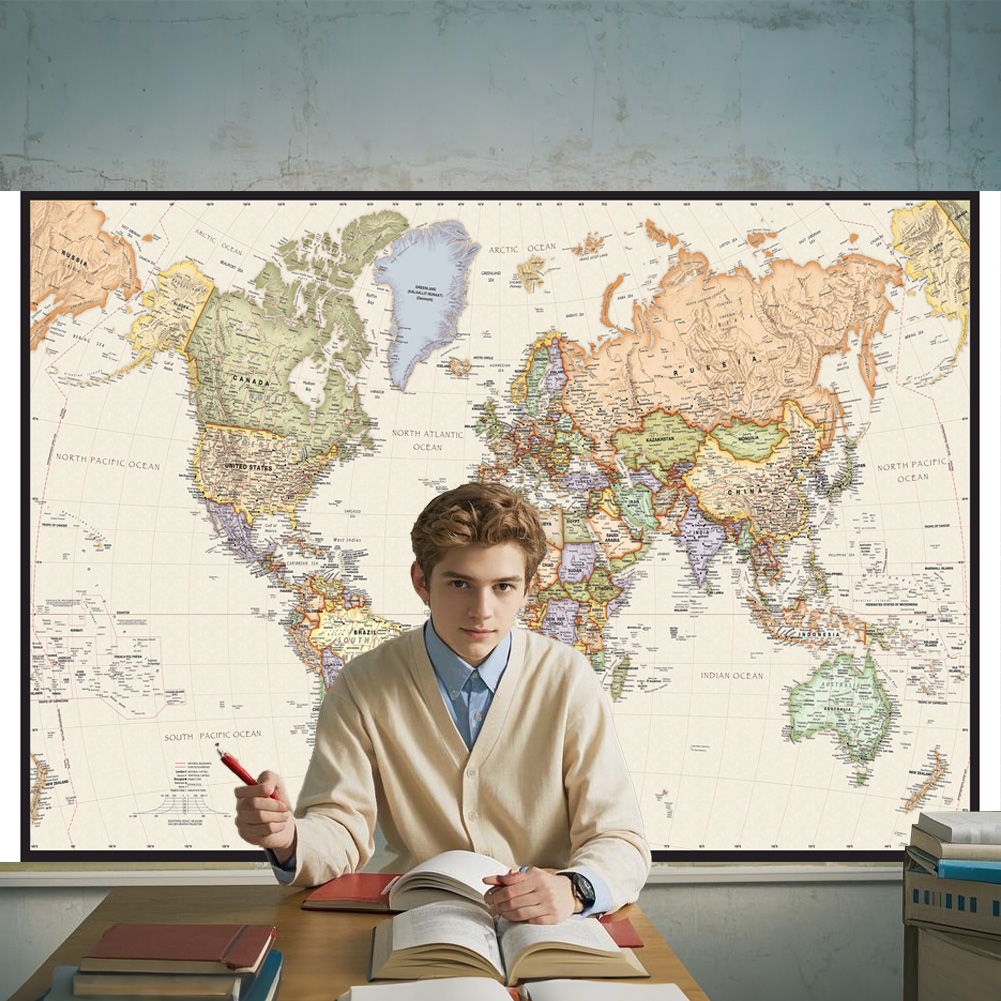 127x81cm/50x32inch Vintage Wor - đánh giá và giá Star Map Poster